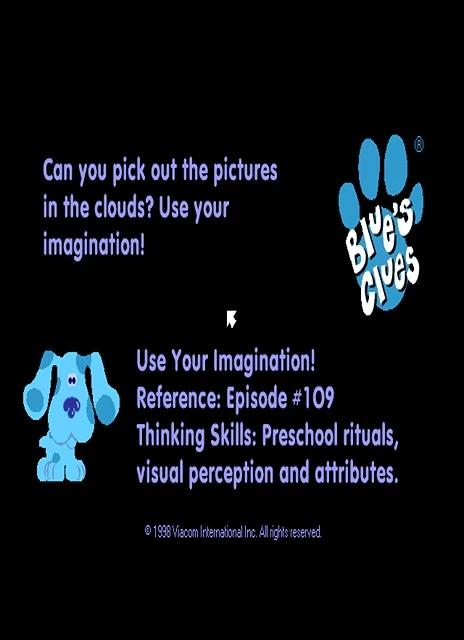 Blue’s Clues 109: Clouds – Use Your Imagination