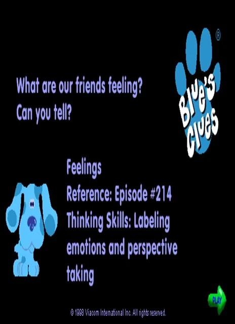 Blue’s Clues 214: Feelings