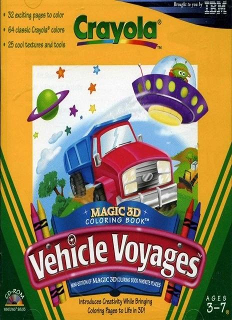 Crayola Magic 3D Coloring Book: Vehicle Voyages