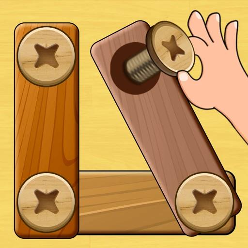 Wood Nuts & Bolts Puzzle 7.5